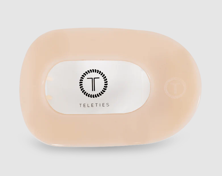 Teleties Hair Clip, Large Flat Round