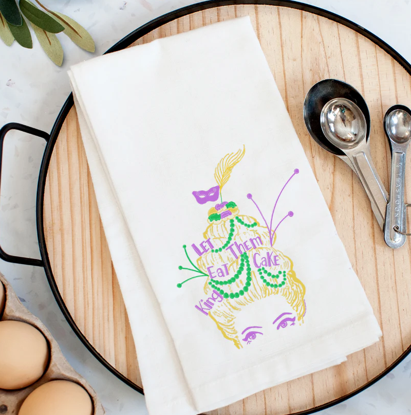 Marie King Cake Kitchen Towel