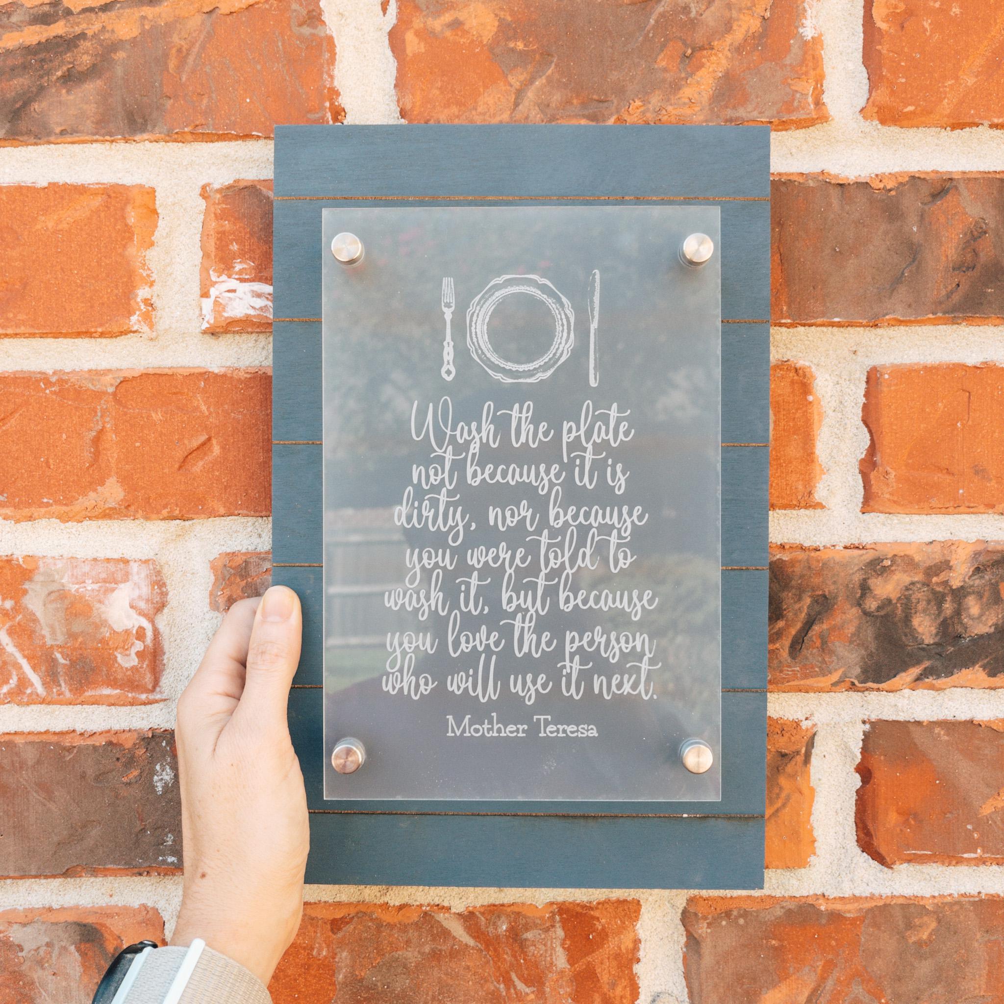 Mother Teresa Standoff Sign