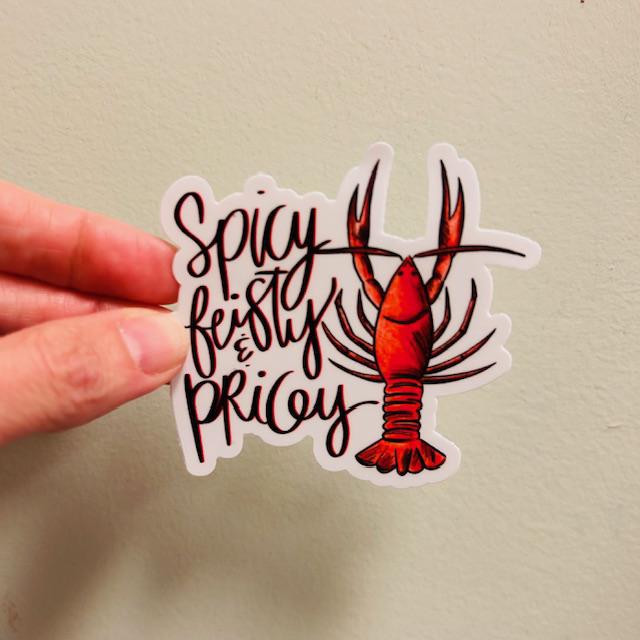 Spicy Pricey Crawfish Sticker