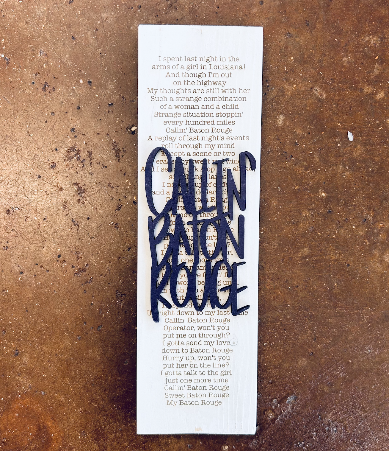Callin' Baton Rouge {layered} Sign