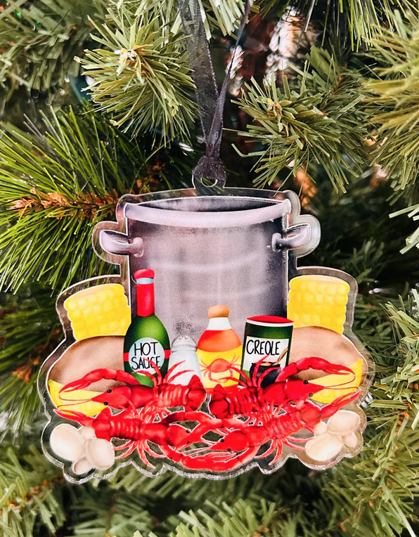 Crawfish Pot Acrylic Ornament
