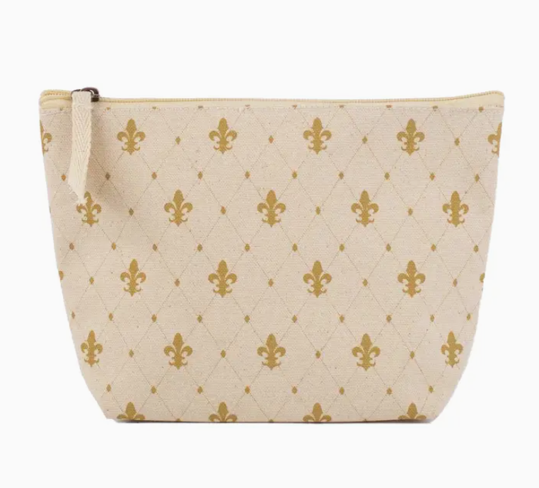 Fleur De Lis Travel Cosmetic Bag