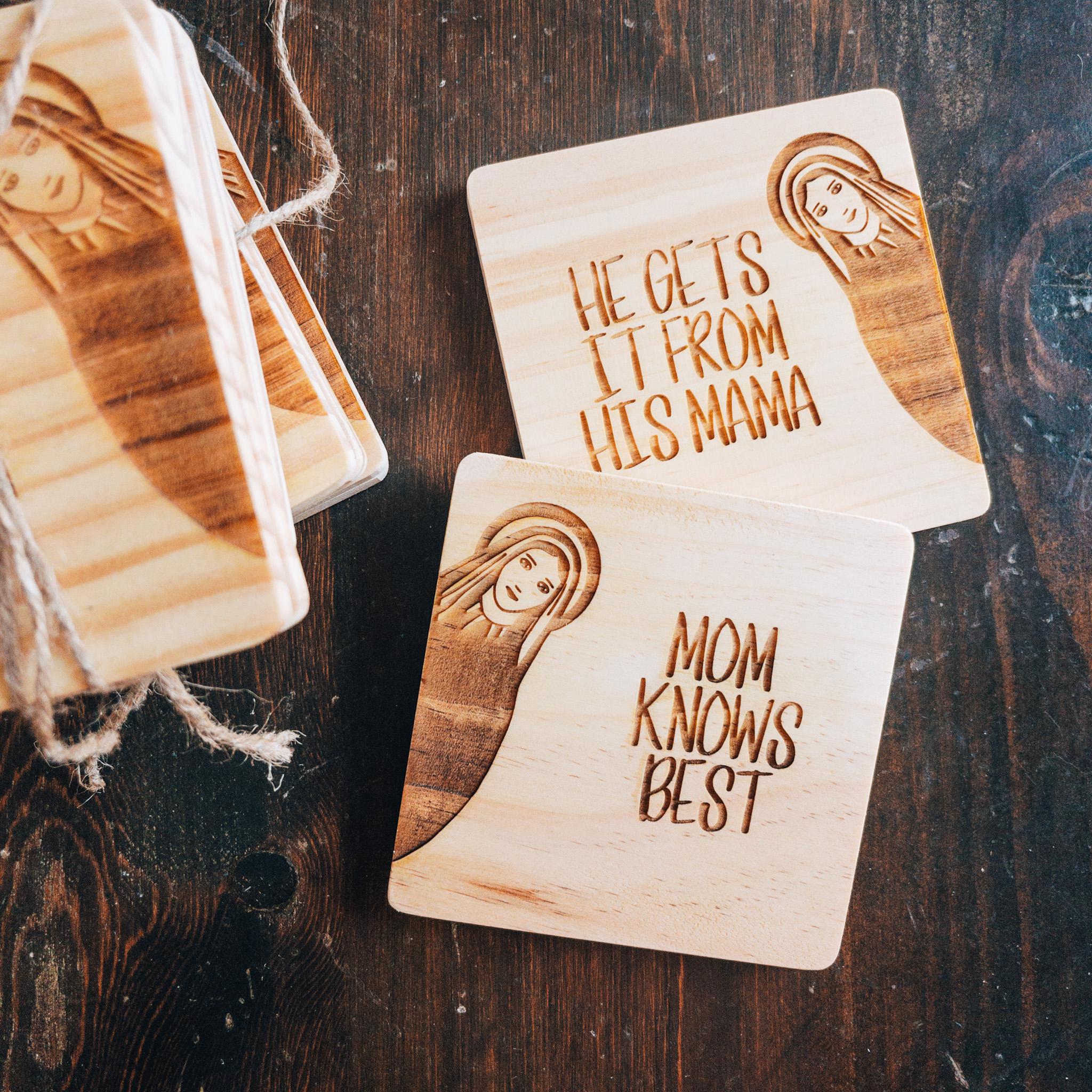 Etched Coaster Duo {set of 2}