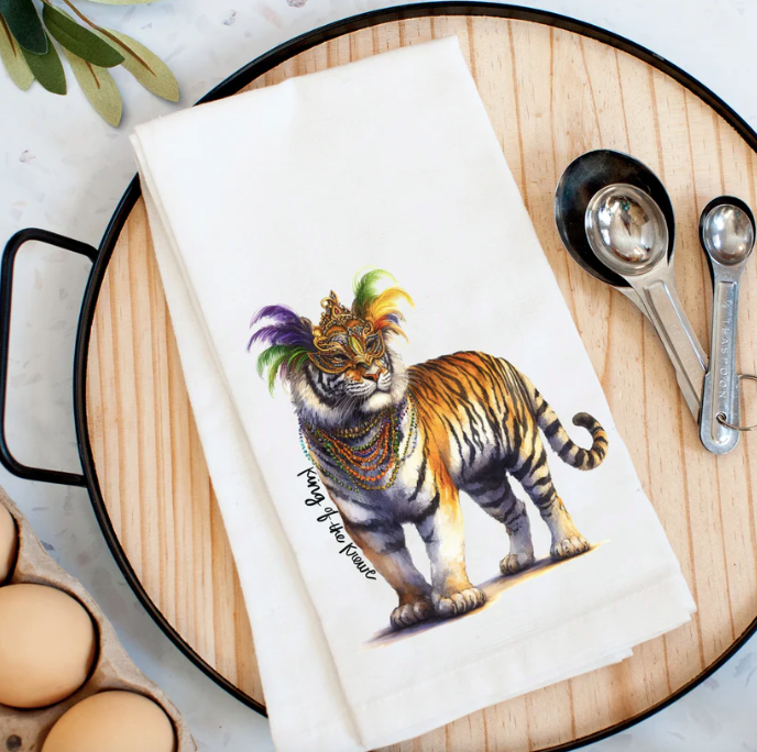 King of the Krewe Kitchen Towel