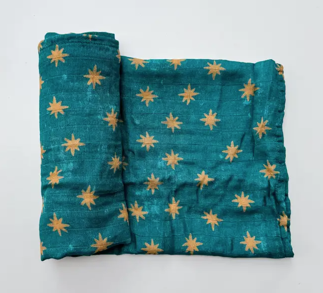 Guadalupe Stars Mantle Blanket Swaddle