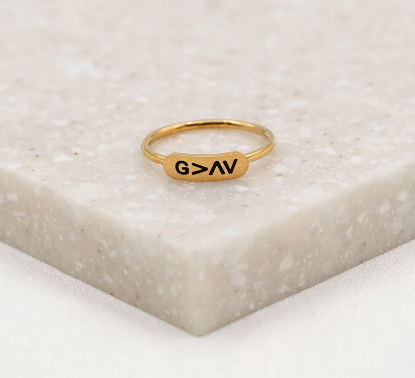 God is Greater Ring