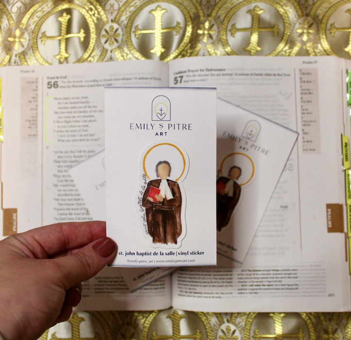 St. John Baptist De la Salle Sticker