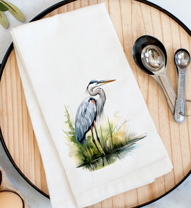 Blue Heron Kitchen Towel