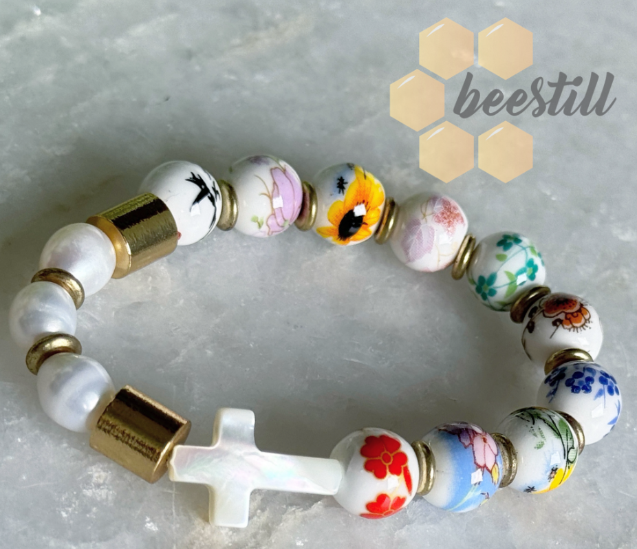 Bee Still Rosary Bracelet