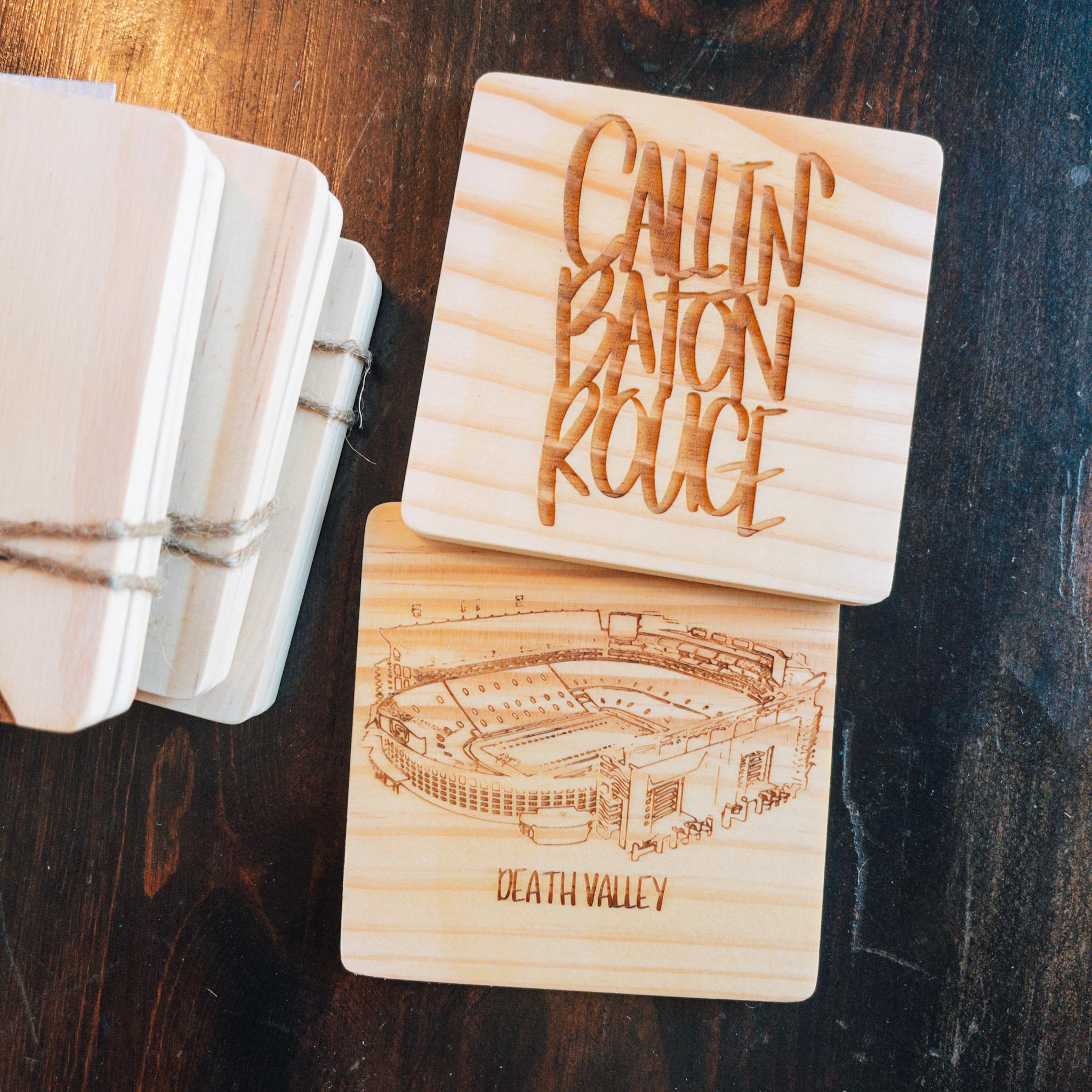 Etched Coaster Duo {set of 2}