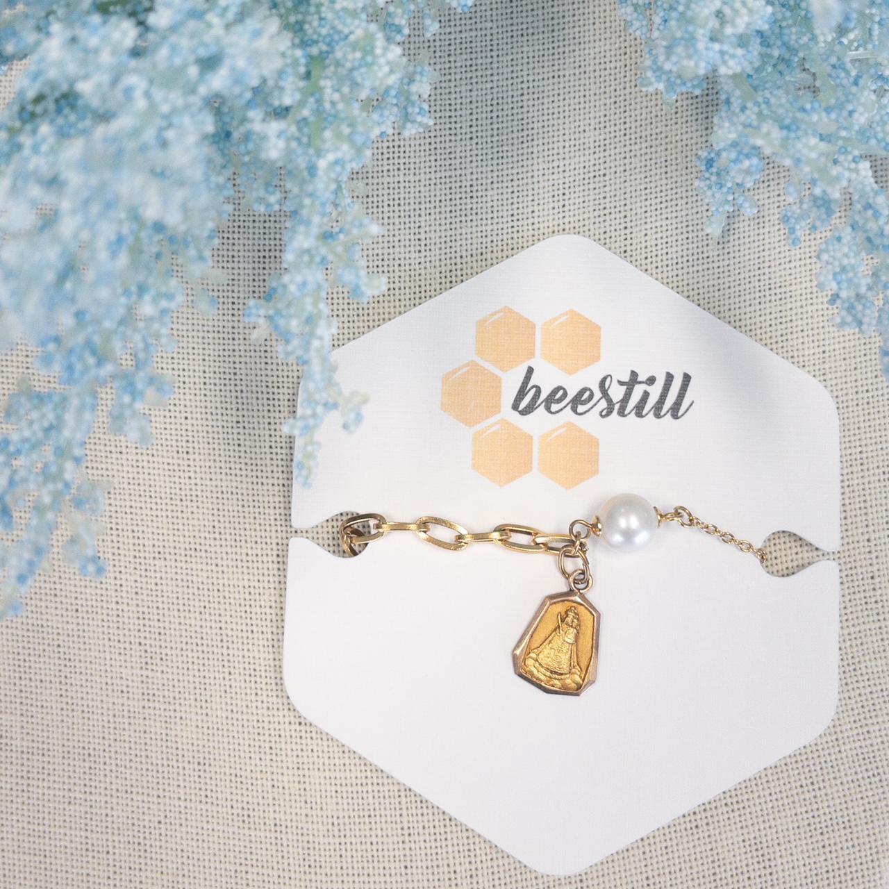 Mother & Child Antique Slider Bracelet