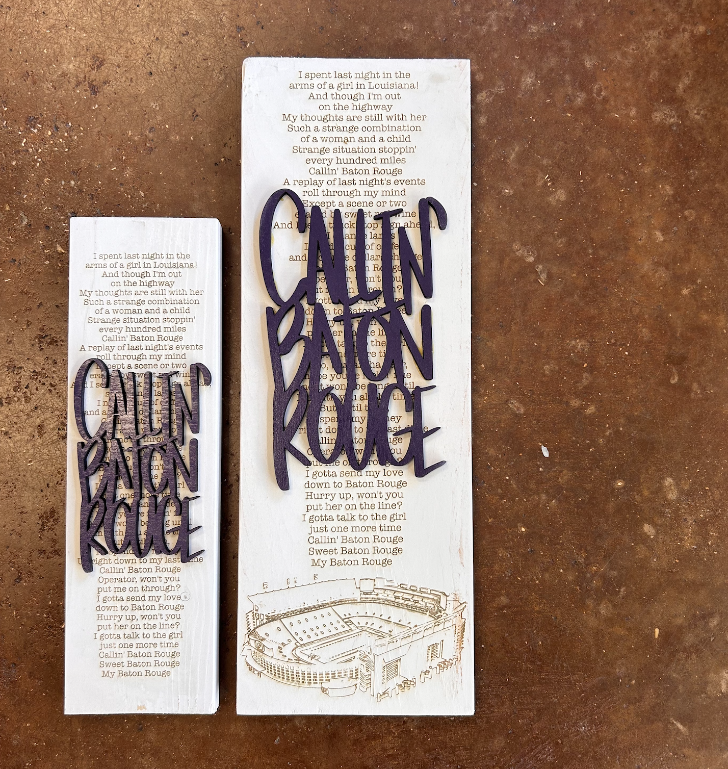 Callin' Baton Rouge {layered} Sign