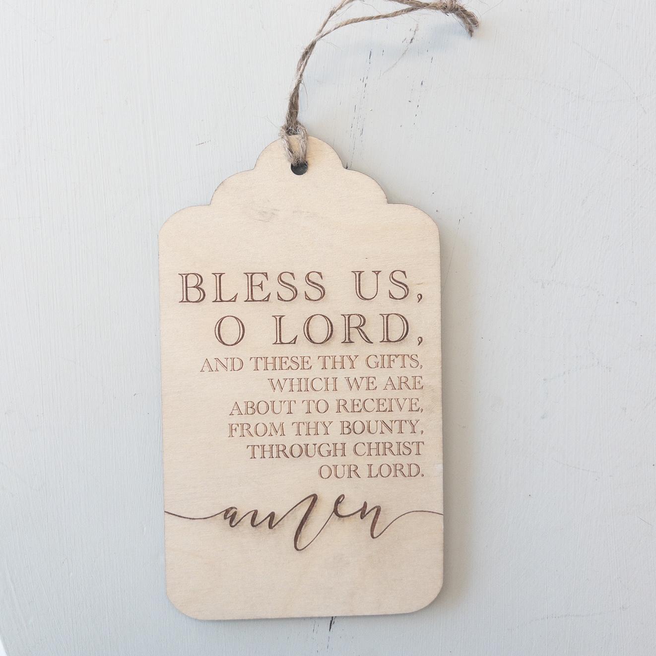 Say Grace Prayer Plaque {4x6}