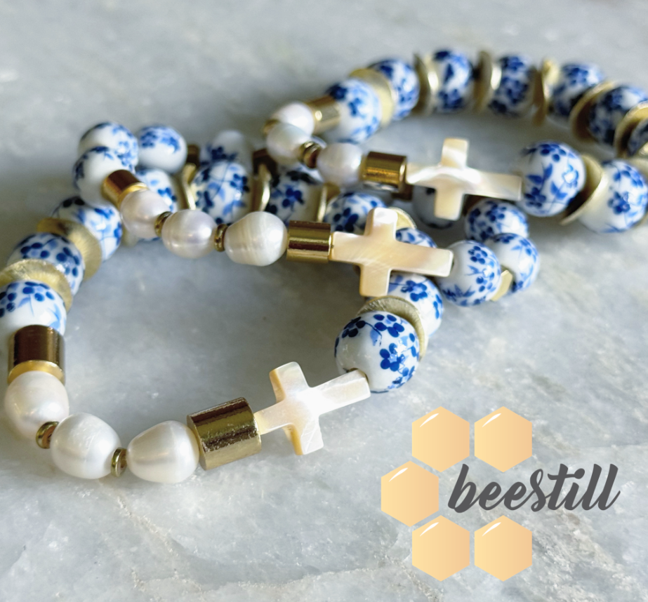 Bee Still Rosary Bracelet