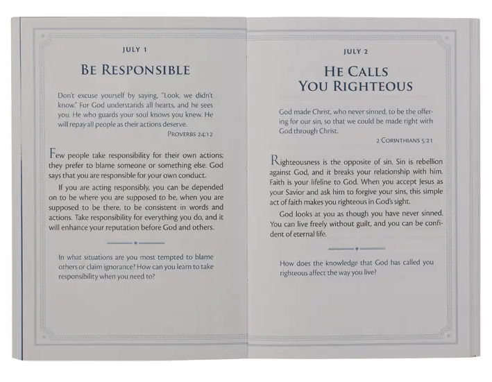 Be Strong and Steadfast Daily Devotional