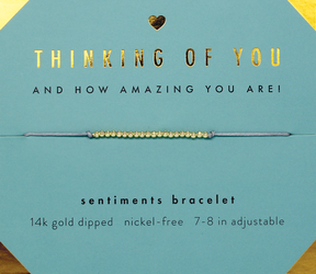 Thinking of You Sentiments Bracelet
