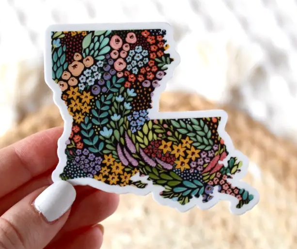 Louisiana State Floral Sticker
