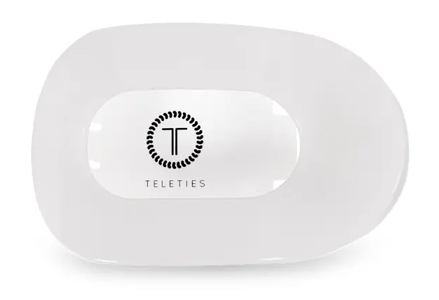Teleties Hair Clip, Large Flat Round