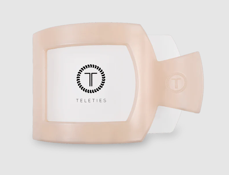 Teleties Hair Clip, Medium Flat Square