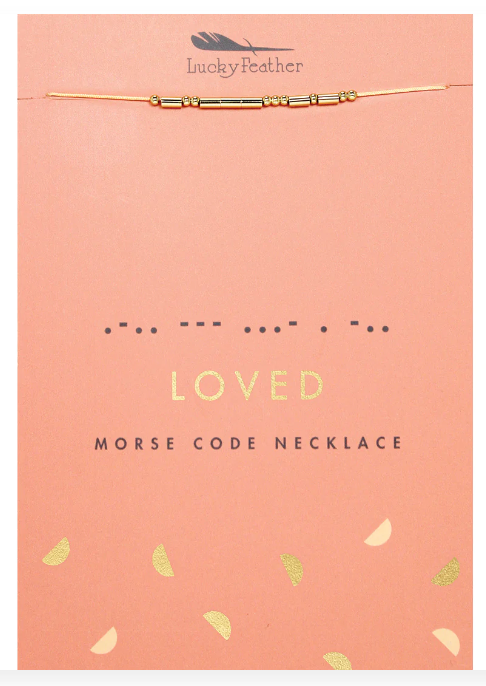 Loved Morse Code Necklace