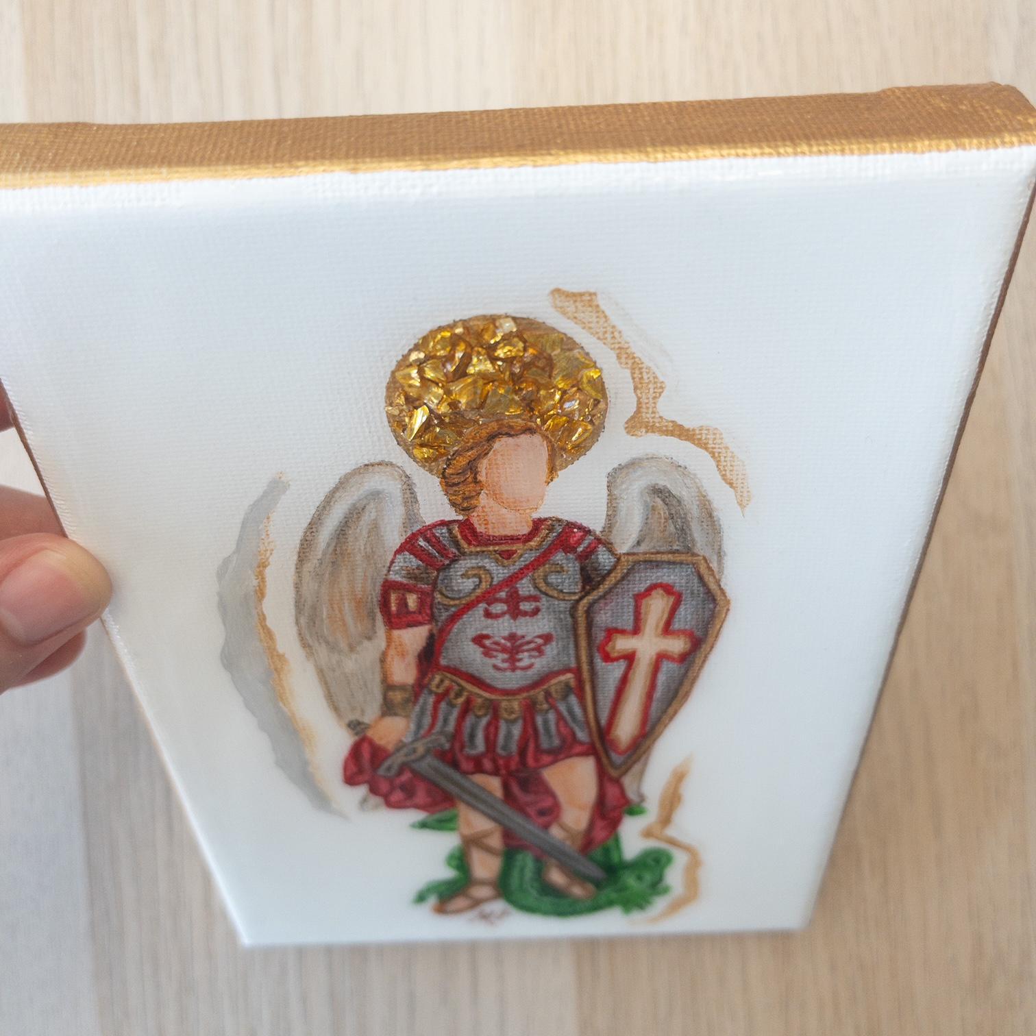 St. Michael the Archangel Original Painting {5x7}
