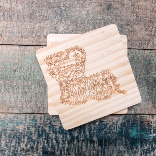Etched Coaster Duo {set of 2}