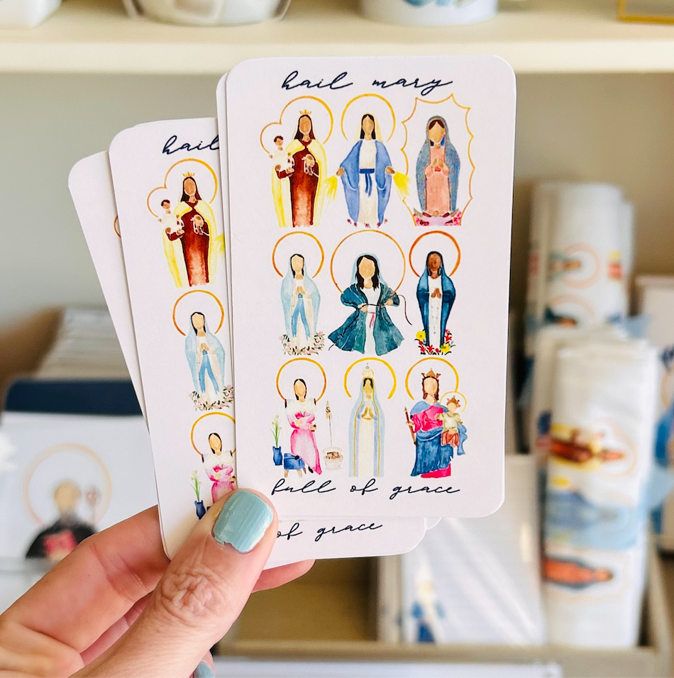 Many Mary Prayer Card