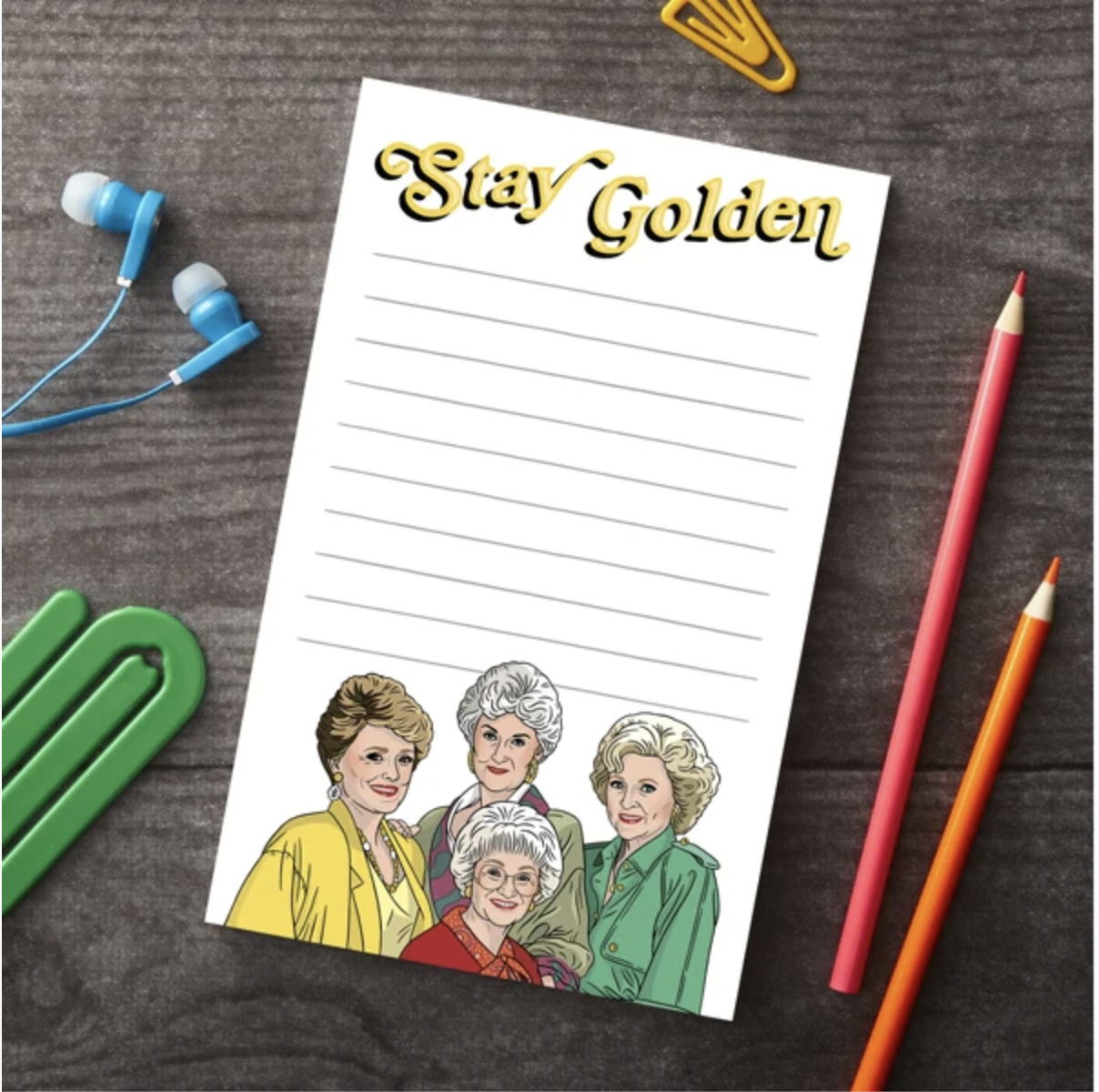 Stay Golden Notepad