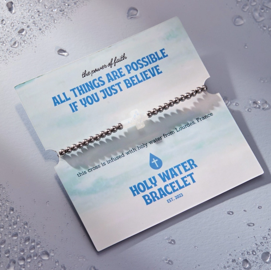 Holy Water Cross Bracelet