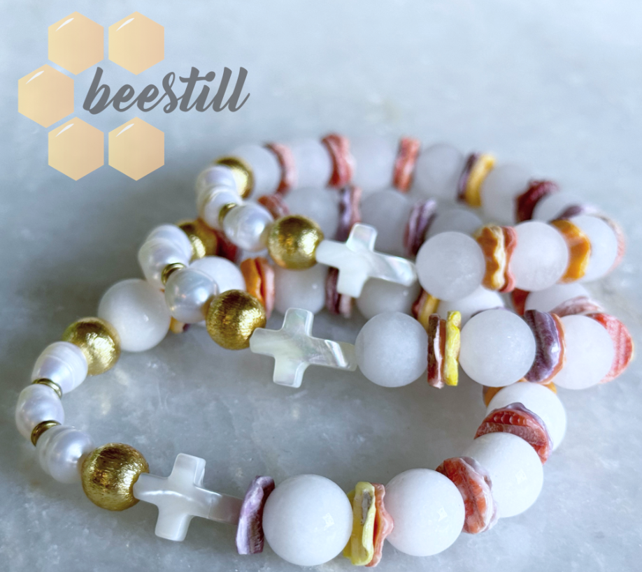 Bee Still Rosary Bracelet