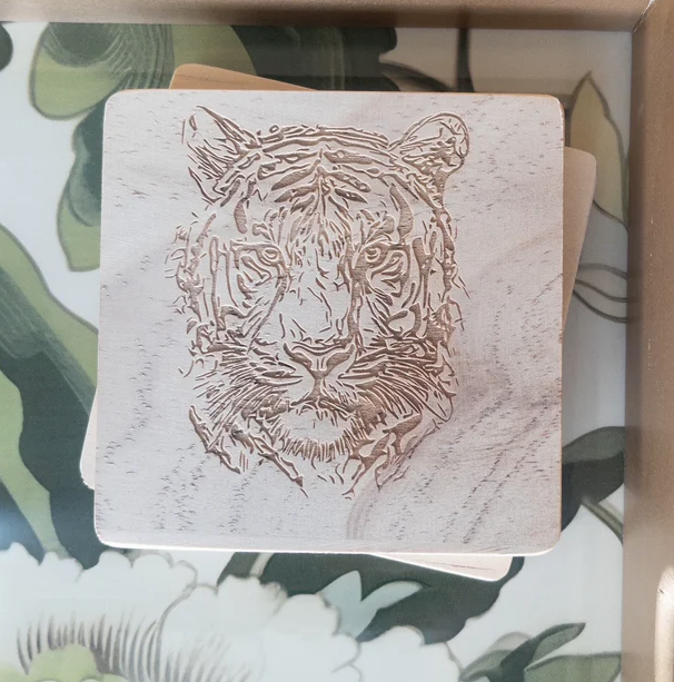 Etched Coaster Duo {set of 2}