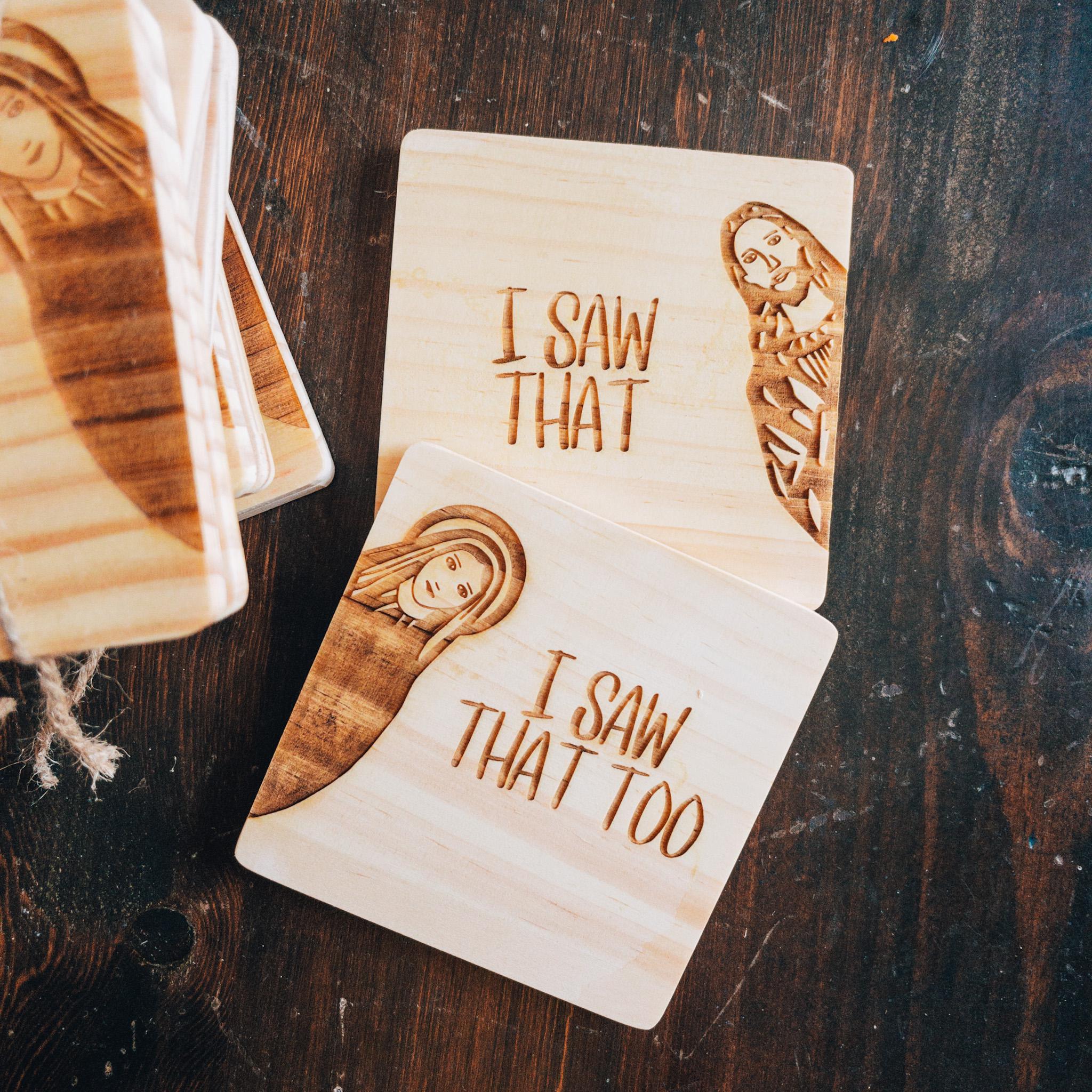 Etched Coaster Duo {set of 2}