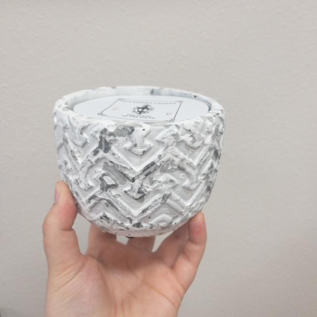 Chevron Ceramic Candle