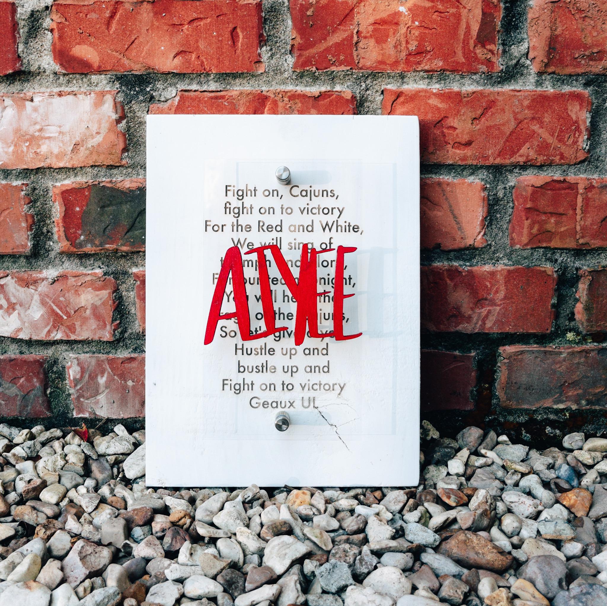 Geaux Team Standoff Sign