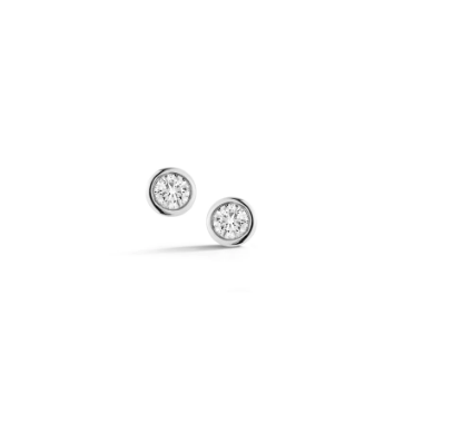 Lulu Jack Single Bezel Diamond Studs