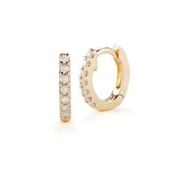 Mini Diamond Huggies