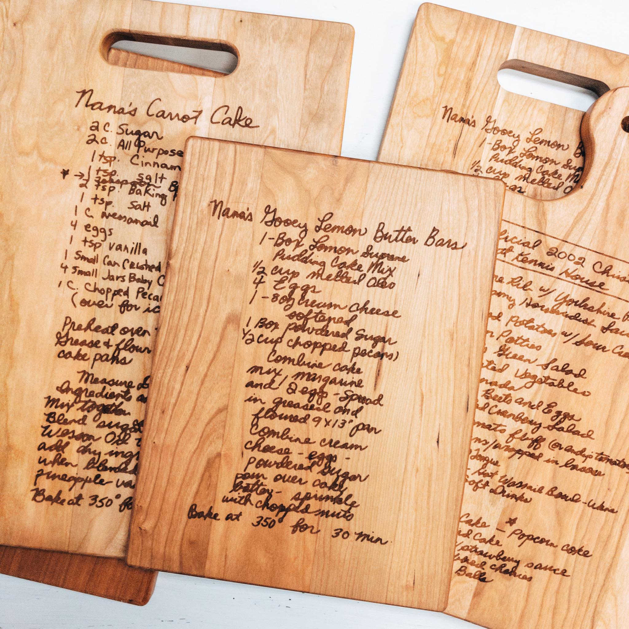Cutting Board, Recipe