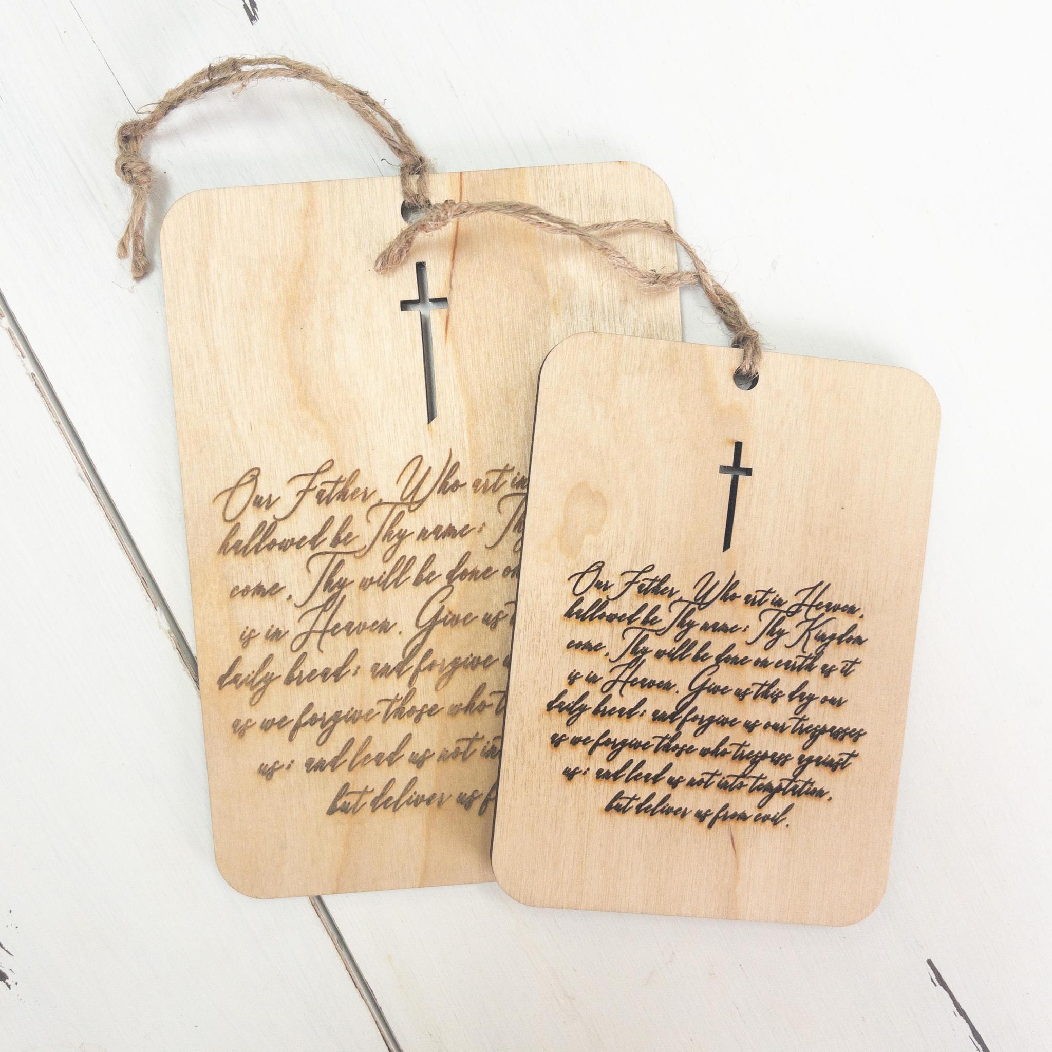 Our Father Prayer Plaque