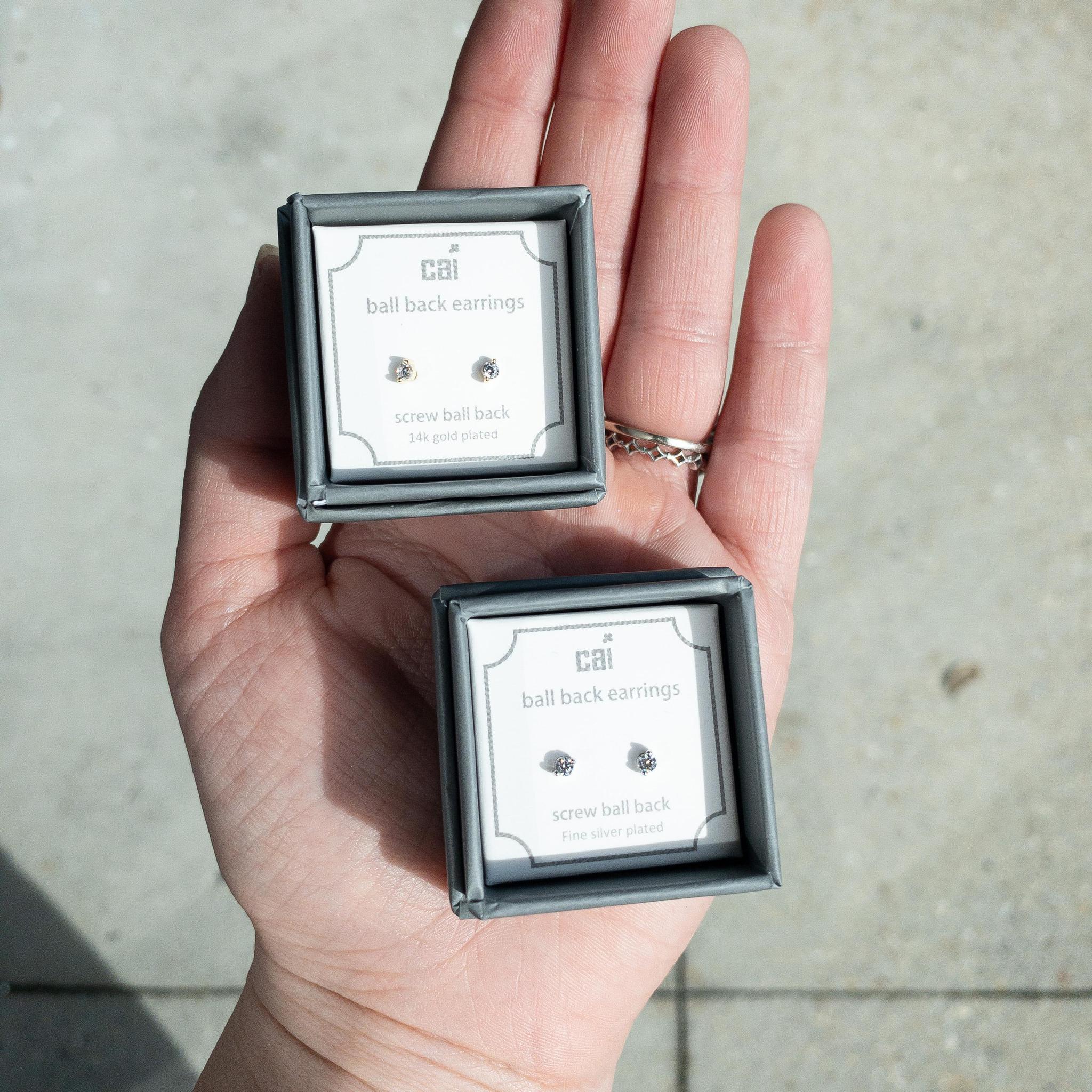 Raven Earrings, Screw Back