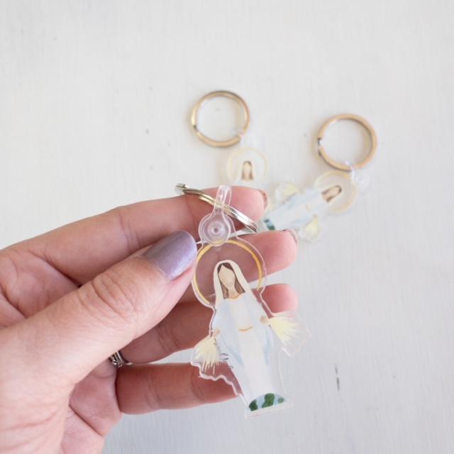 Our Lady of Grace Keychain