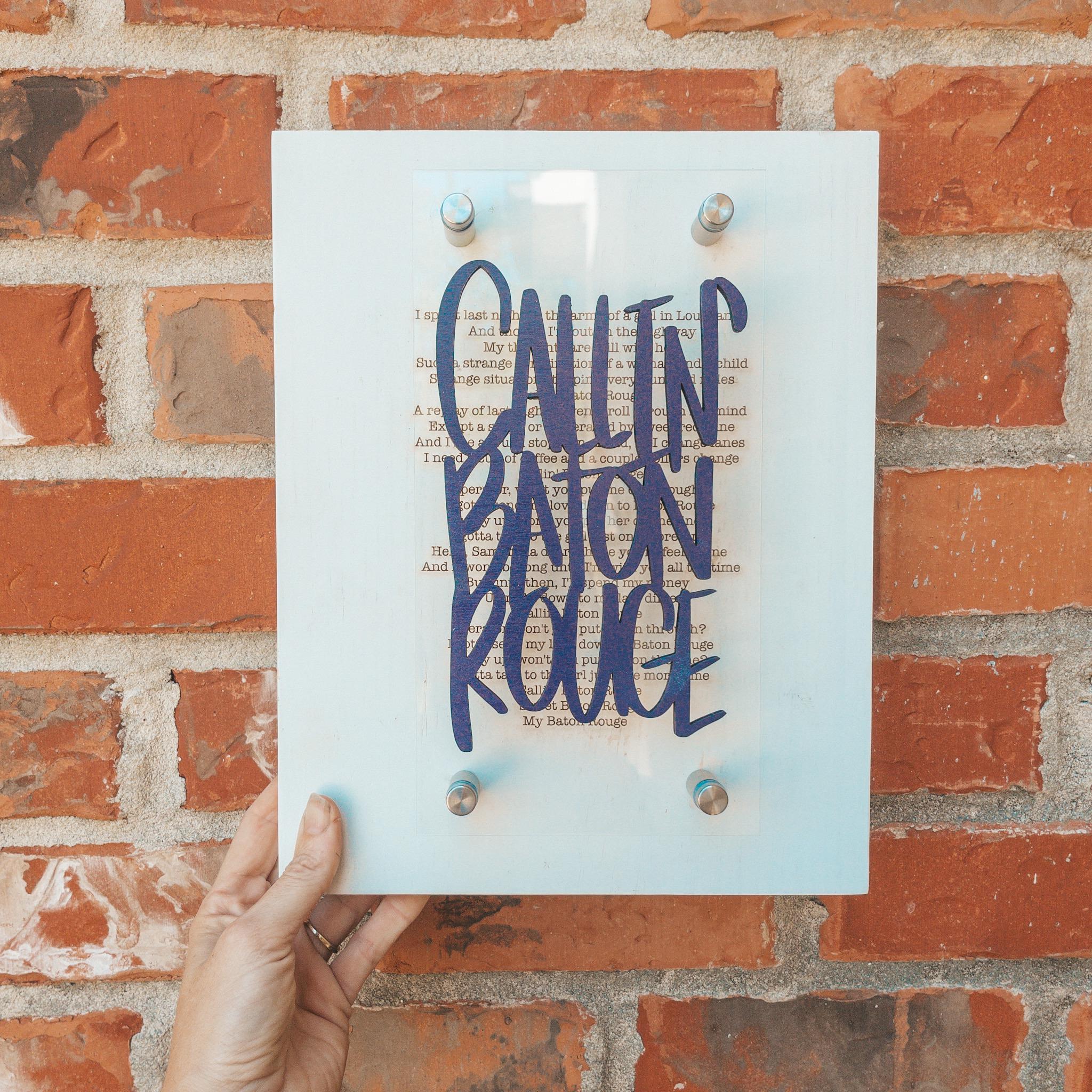 Geaux Team Standoff Sign