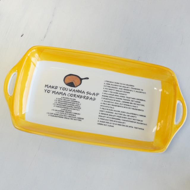 Cornbread Recipe Platter