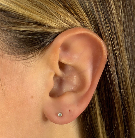 Lulu Jack Single Bezel Diamond Studs