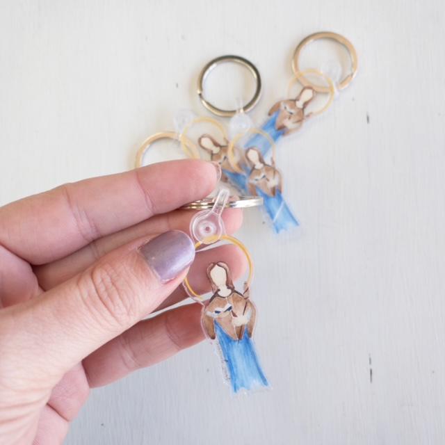 St. Genevieve Keychain