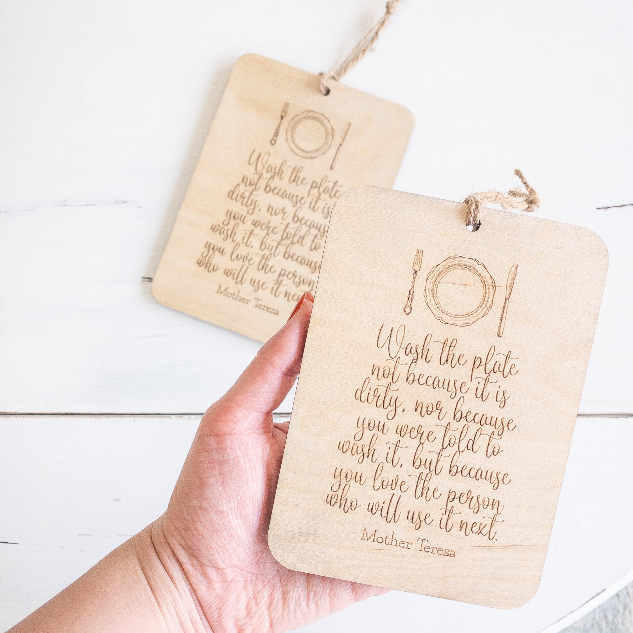 Mother Teresa {Plate} Prayer Plaque