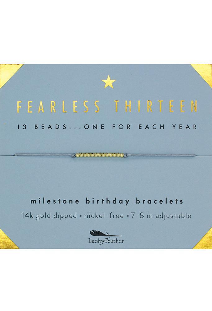 Milestone Bracelet, Fearless Thirteen