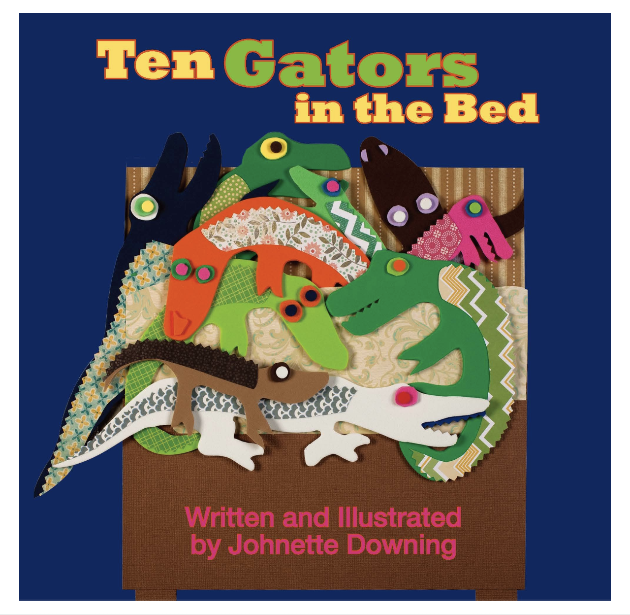 Ten Gators In Bed Board Book