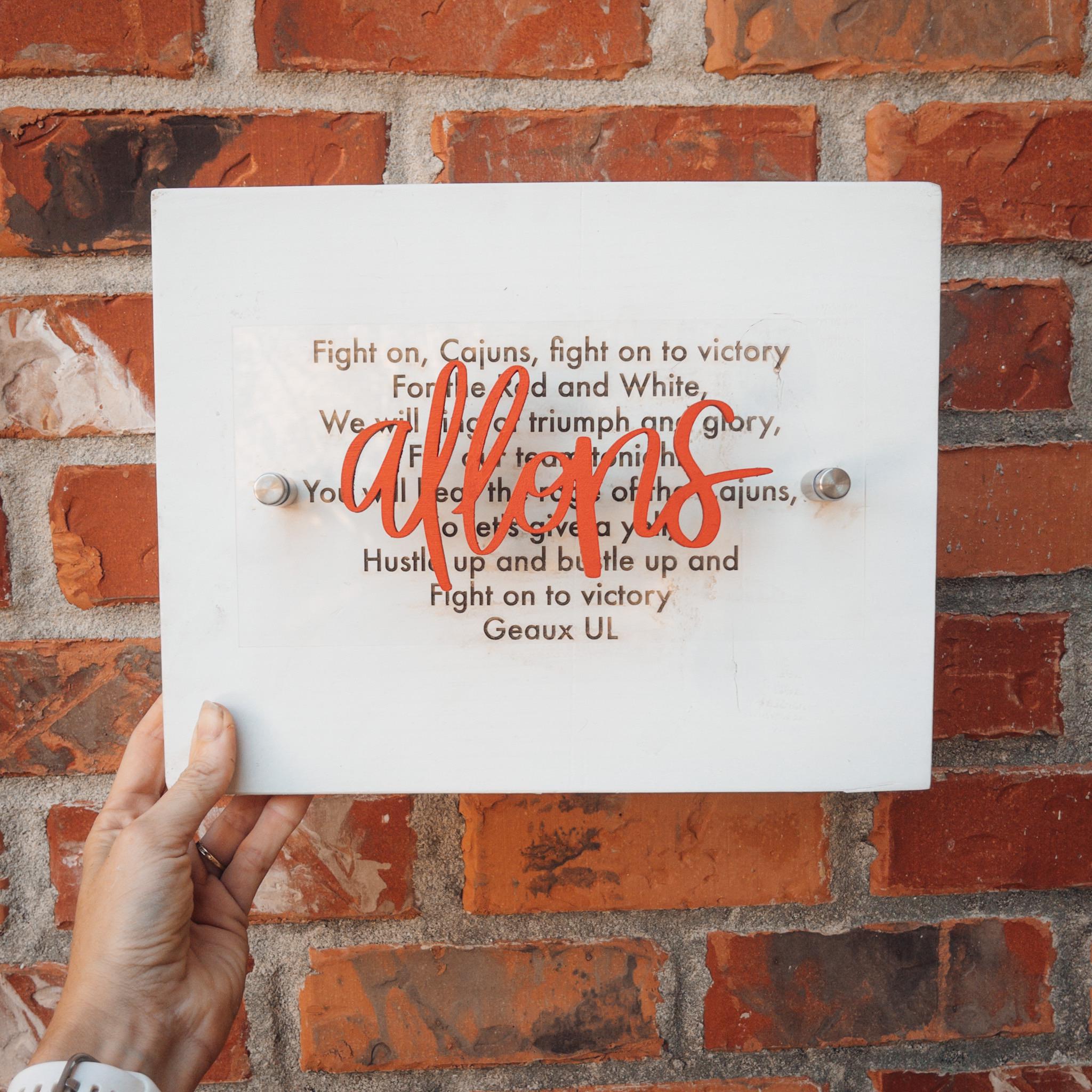 Geaux Team Standoff Sign