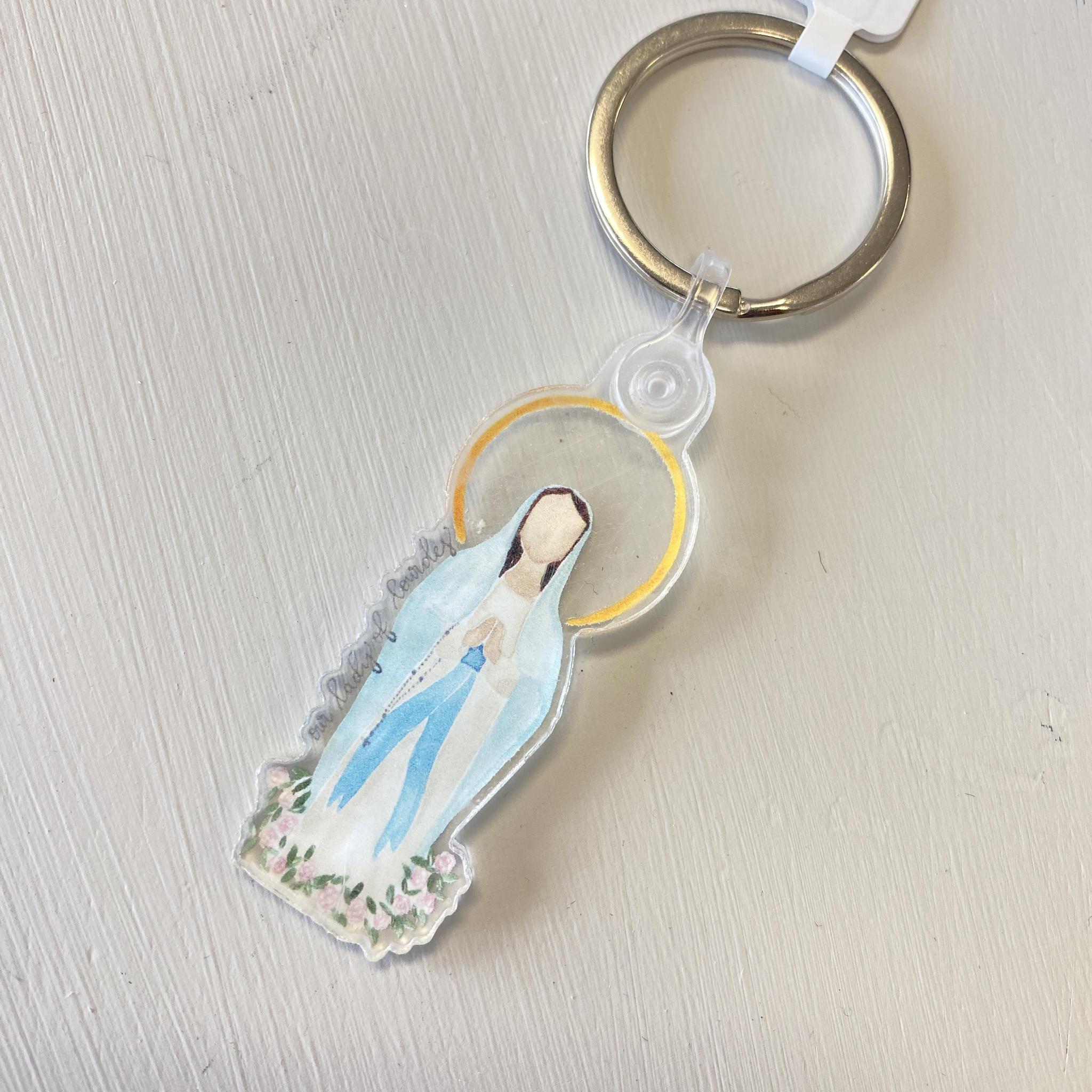 Our Lady of Lourdes Keychain